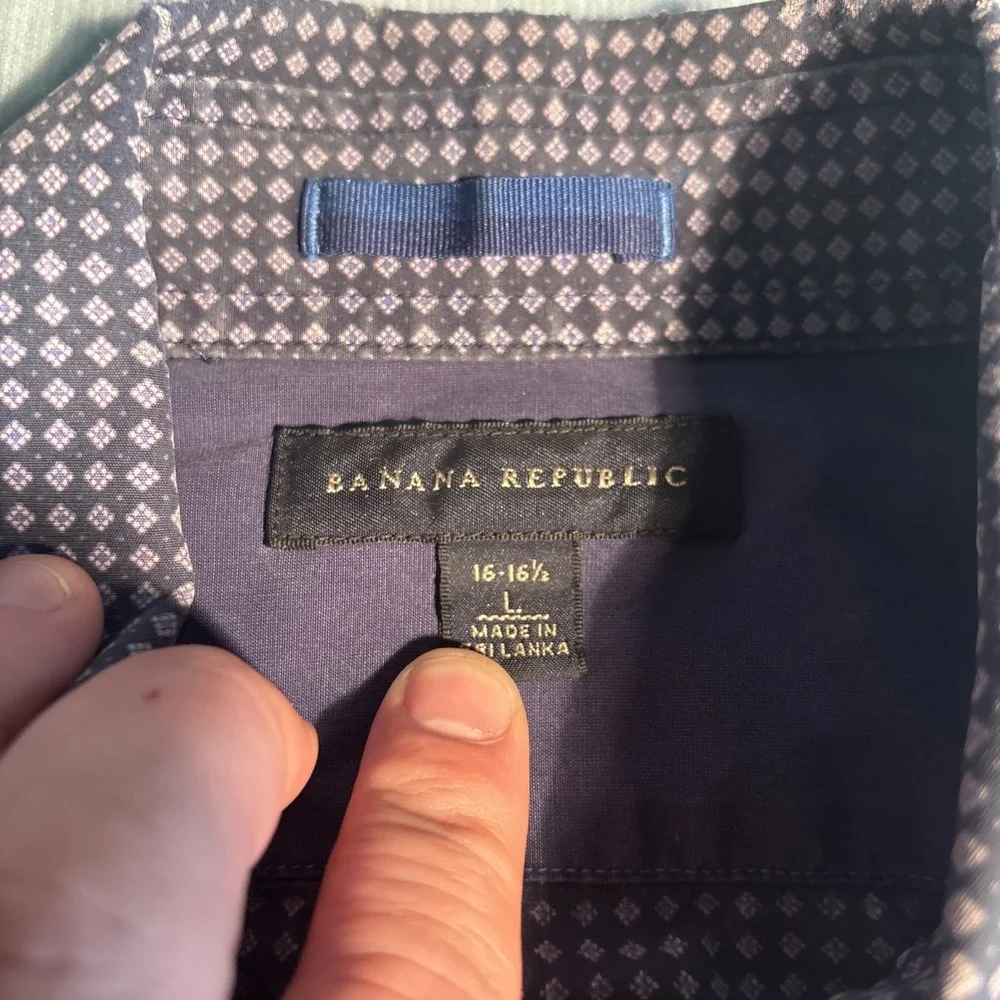 Banana Republic Button Down Men Large Plaid